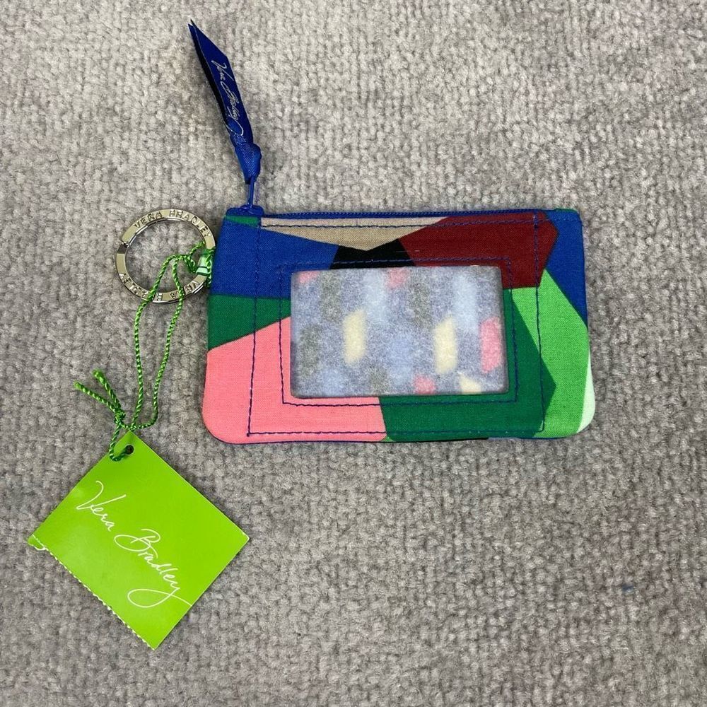 Vera Bradley Pencil Pouch Art Wallet Clutch Card Holder Brand New 5x3